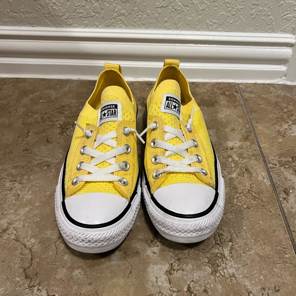 Converse yellow shoes